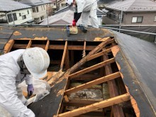 野地板剥がし