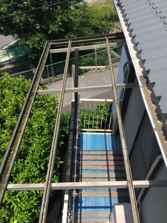 波板撤去