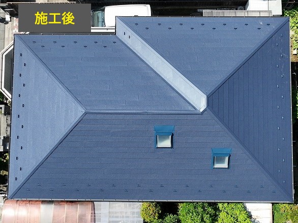 屋根カバー工法を実施した屋根メンテナンスをご紹介