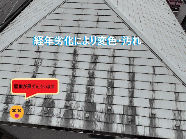 スレート屋根経年劣化