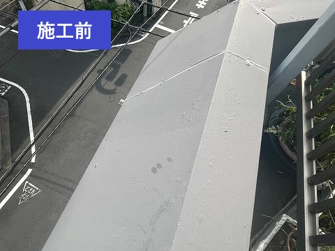 マンションの笠木を重ね葺き実施