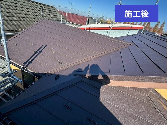 屋根重ね葺き工事＝屋根カバー工法を実施しました♪