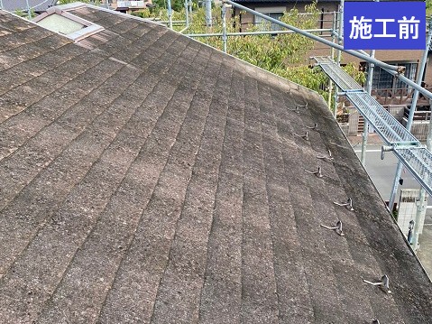 越谷市　屋根カバー工法　施工前