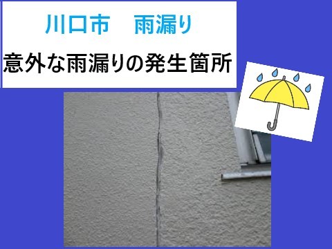 川口市　雨漏り！えっ、こんな場所からも!? 意外な雨漏りの発生箇所と対処法