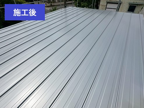 工場屋根のカバー工法を実施しました♪