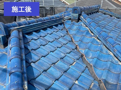 瓦葺き直し工事　施工後写真