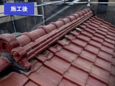 瓦屋根の葺き直し工事を実施した事例をご紹介します♪