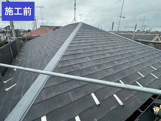 草加市　屋根カバー工法・外壁塗装　施工前