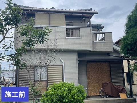 草加市外壁塗装・サイディング補修施工前