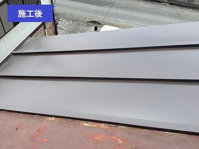 トタン屋根の部分交換工事　空き家でも油断大敵！