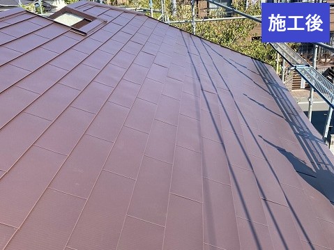 越谷市　屋根カバー工法　施工後