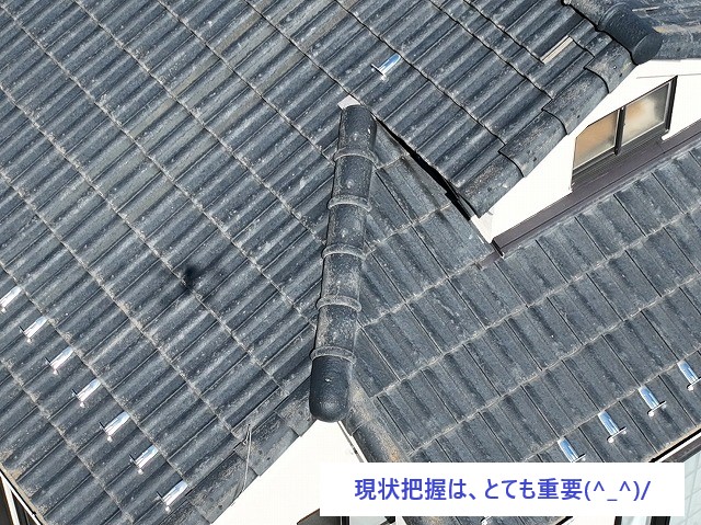 大きな崩れはありませんでしたが、漆喰には経年劣化が見られました。