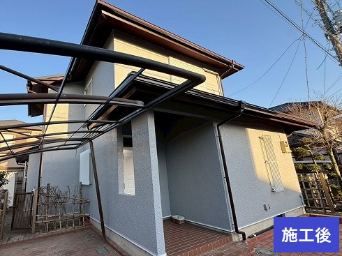 八潮市　外壁塗装施工後