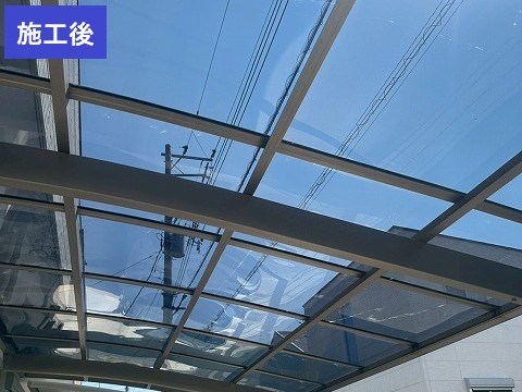 川口市　カーポート屋根交換工事施工後