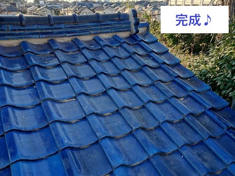 瓦工事　葺き直し工事で下地まで補修しています！
