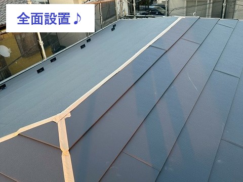 アイジー工業スーパーガルテクトを全面設置