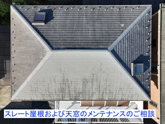 スレート屋根および天窓のメンテナンスのご相談