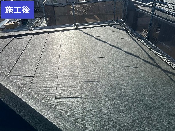 越谷市屋根カバー工法施工後