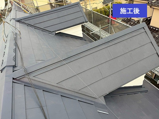 屋根修理でカバー工法を実施しました！