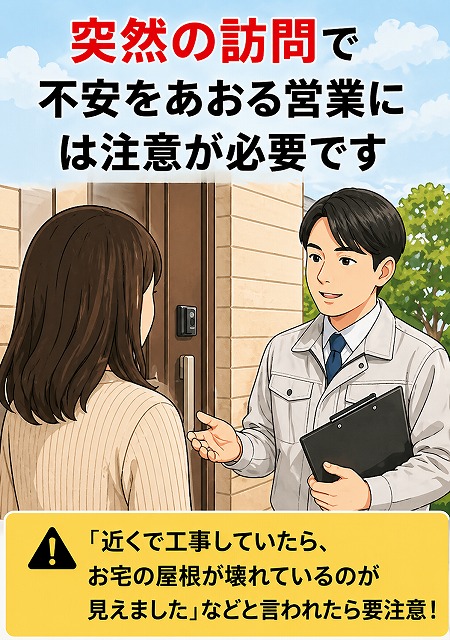 川口市の皆さま、悪徳業者にご注意ください！