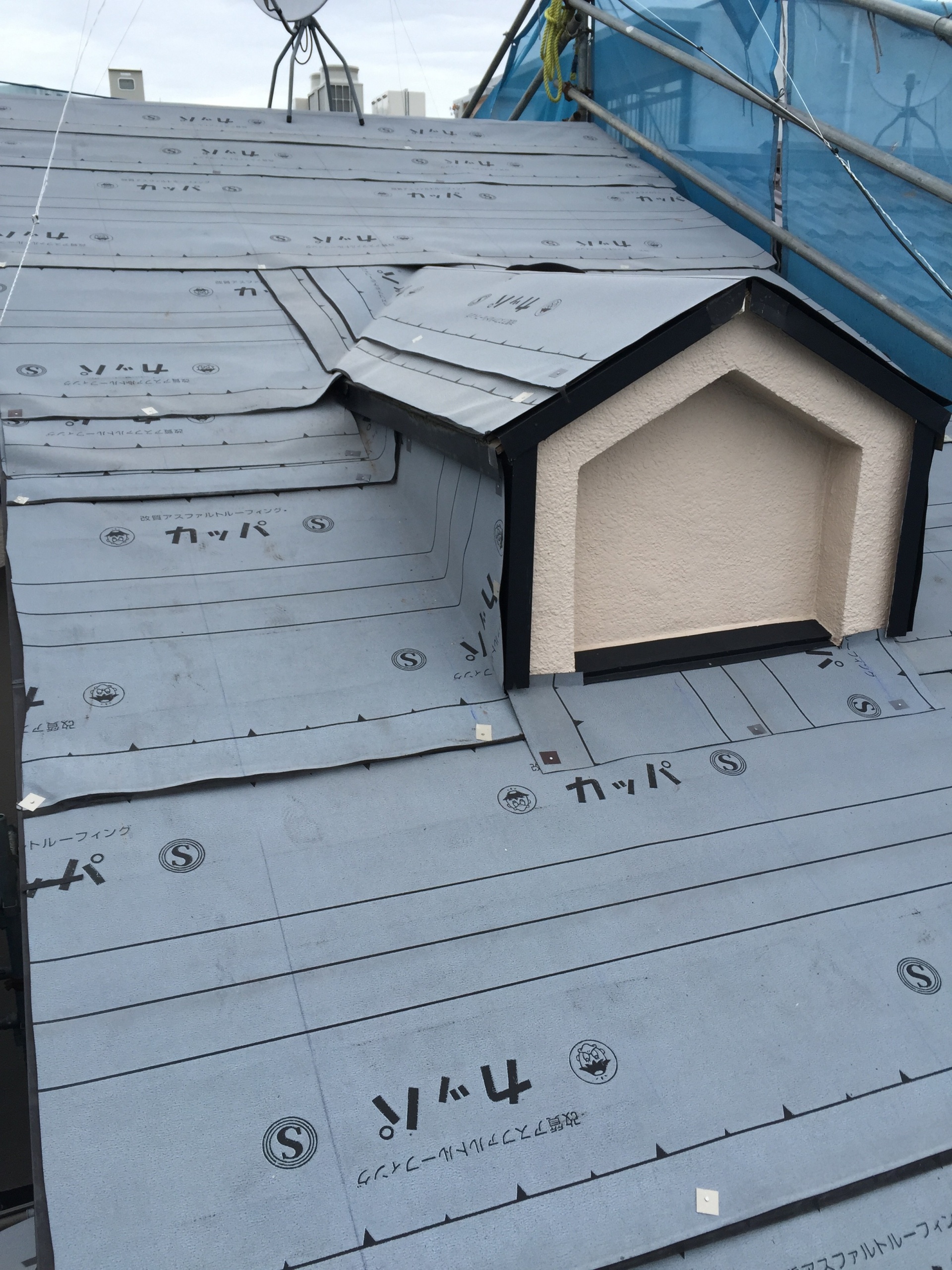 鳩小屋ルーフィング