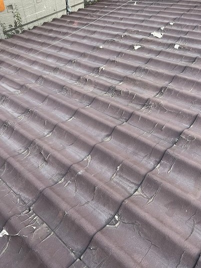 草加市で屋根のカバー工法を行いました！カワラＵからスーパーガルテクトへ！！