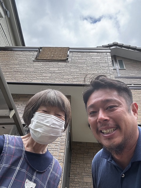 瓦修理を行ったお客様よりお言葉をいただきました♪