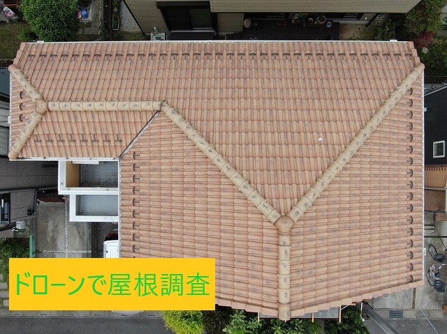 越谷市で漆喰など屋根の不具合がないか不安なお客様のご自宅の調査に行って来ました