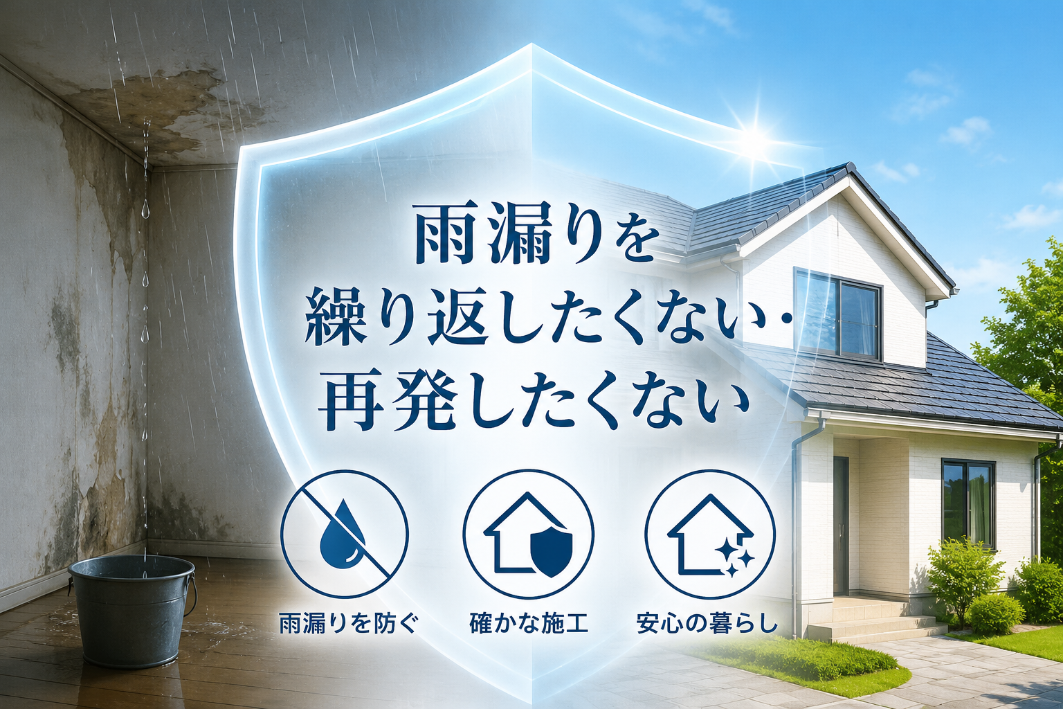 川口市で雨漏りを繰り返したくない