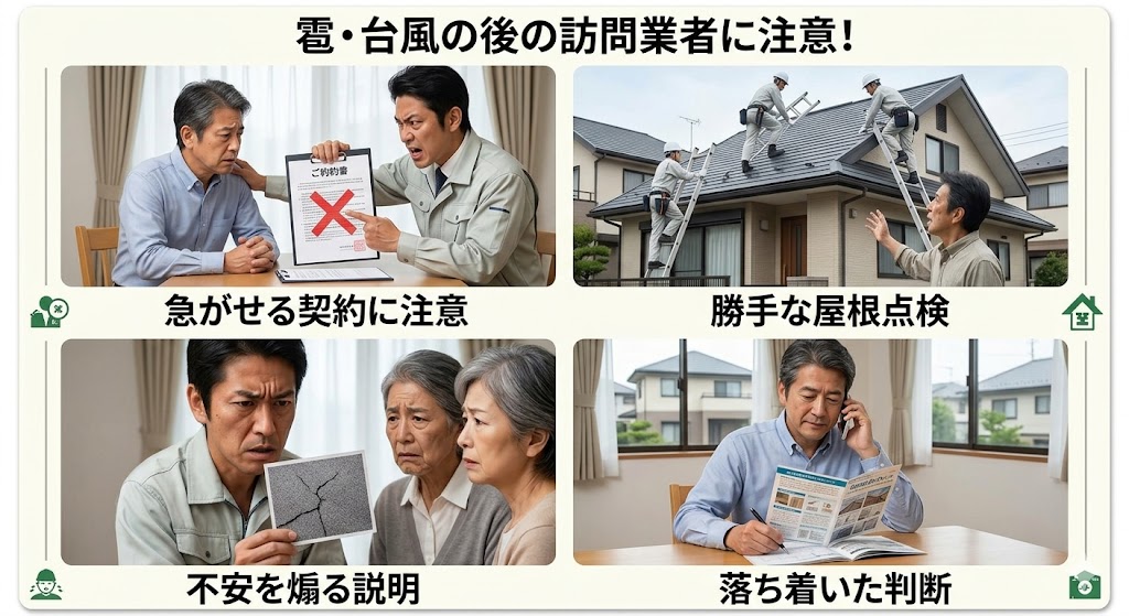 悪徳業者にはご注意ください！