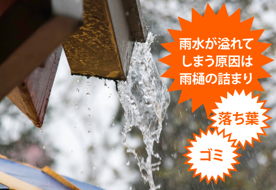 雨樋掃除　雨漏り対策・掃除の極意教えます！