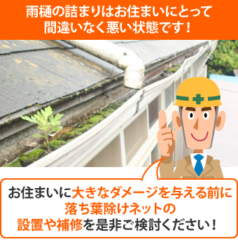 雨樋掃除　雨漏り対策・掃除の極意教えます！