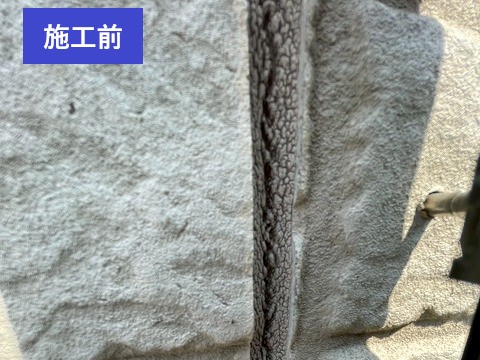 川口市　外壁の目地をメンテナンス　施工前