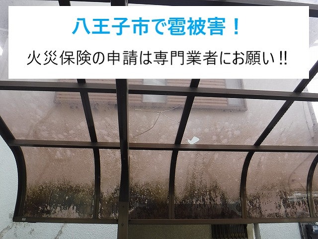 八王子市で雹被害！火災保険の申請の時は被害箇所のチェックは専門業者にお願いしましょう！